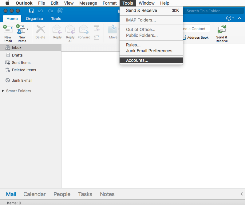 setup email in outlook 2016 for mac